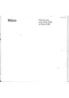 Nizo S 80 manual. Camera Instructions.